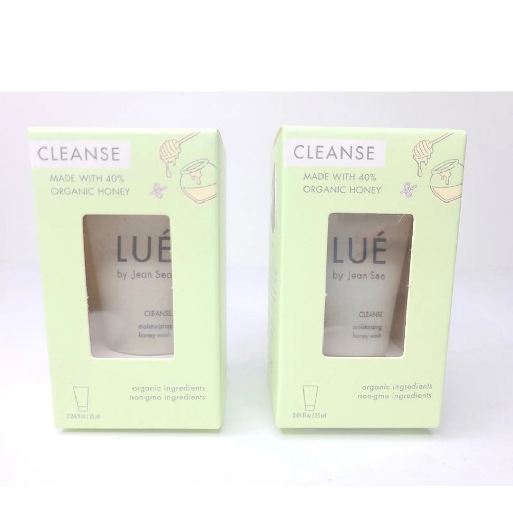 LUÉ by Jean Seo Cleanse Organic Honey Facial Cleanser Wash - Bundle of 2